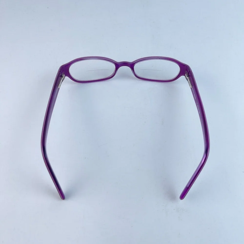 Funk Women Eyeglasses Purple & Brown Plastic Cat‎ Eye Full Rim 49-18-135 mm